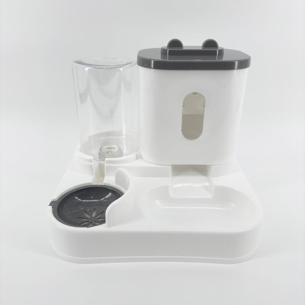 Small Cat Feeding Station with Food & Water Dispenser - Easy Clean Pet Feeder